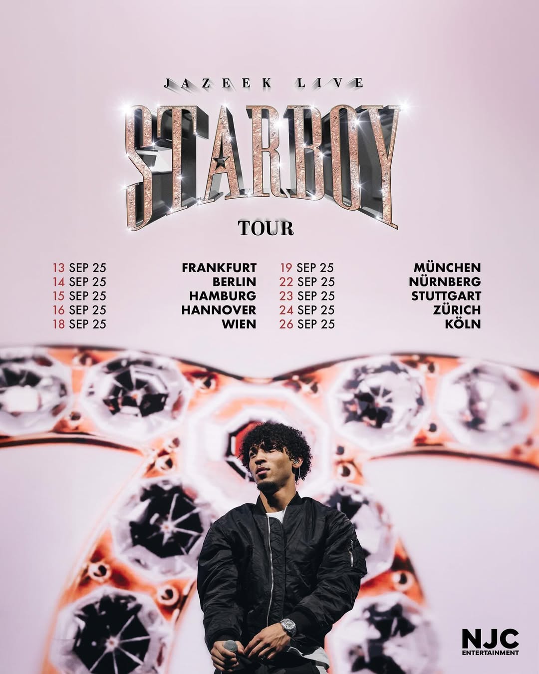 Jazeek Starboy Tour Poster 2025